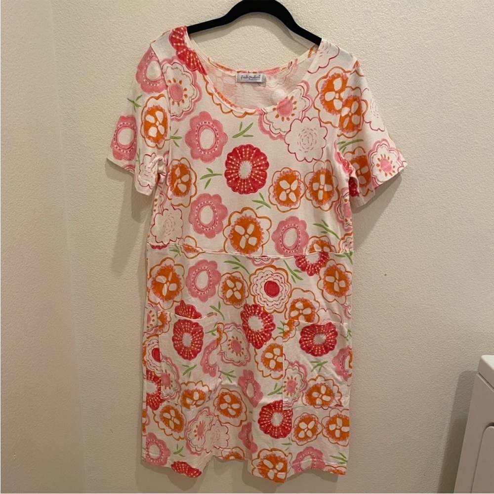 Vintage Fresh Produce Floral Dress – Size Medium – Made in USA – Preloved​